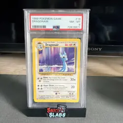 1999 Pokemon Base Set Unlimited Dragonair PSA 8 - Image 1