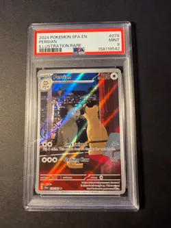 The Pokemon Company PSA 9 Persian 078/064 Sv: Shrouded Fable IR Holo EN 2024 - Image 1