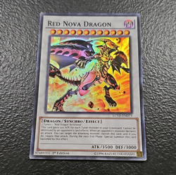 Yugioh Red Nova Dragon LC5D-EN073 1st Edition Secret Rare Holo 3500/3000 - Image 1