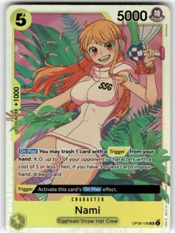 Nami OP08-106 Super Rare Two Legends One Piece Foil Near Mint - Image 1