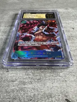 One Piece JPN Monkey D. Luffy Alt Art SEC CGC 10 Fist Divine Speed OP11-118 2025 - Image 3