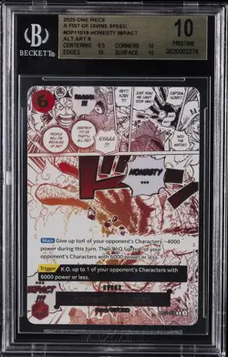 2025 ONE PIECE #OP11-018 HONESTY IMPACT BGS 10 - Image 1