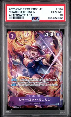 Charlotte Linlin 034 Alternate Art One Piece Japanese PSA 10 - Image 1