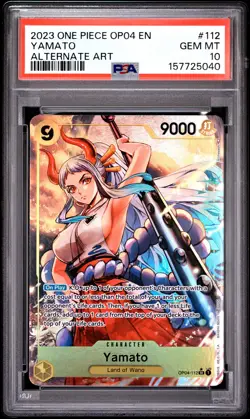 2023 One Piece Op04-Kingdoms Of Intrigue #112 Yamato PSA10 - Image 1