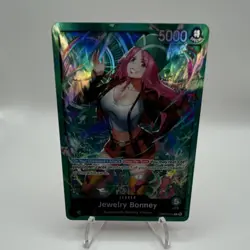 Bandai One Piece CCG Jewelry Bonney OP07-019 Leader Alt Art Holo English 5000 - Image 2