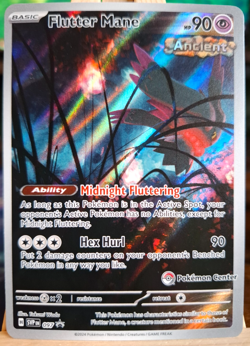 Flutter Mane (Pokemon Center Stamp), Black Star Promo, Temporal Forces, NM - Image 1