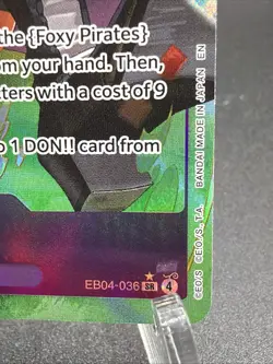 Foxy (Alternate Art) EB04-036 One Piece from OP-14 The Azure Sea's Seven Foil NM - Image 4
