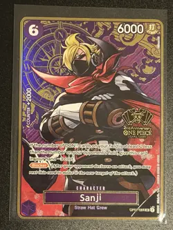 One Piece TCG OP07-064 - Japanese Version 2nd Anniversary Set - SANJI - Image 1
