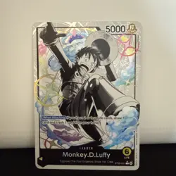 One Piece Monkey.D.Luffy ST29-001 Foil Leader 5000 Power One Piece CCG Card Eng… - Image 1