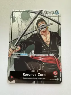One Piece Roronoa Zoro Alt Art Card OP01-001 Leader 25th Anniversary - Image 1