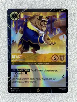 Disney Lorcana Beast Gracious Prince 40/P3 Quest Promo - Image 1