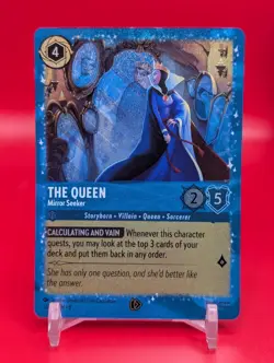 The Queen Mirror Seeker Glimmer Foil Disney Lorcana First Chapter Promo 12/P3 - Image 1