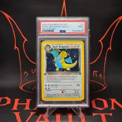 PSA 9 GEM MINT Dark Dragonite Holo 5/82 1st Edition 2000 Team Rocket Pokemon - Image 1