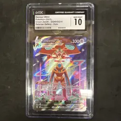 POKEMON CGC 10 GEM MINT DEOXYS VMAX ALTERNATE ART GG45 CROWN ZENITH - Image 1