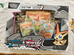 Pokemon Black Bolt & White Flare Victini Illustration Collection Box - Image 1