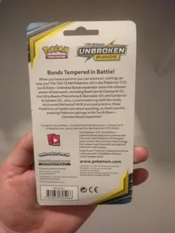 Pokemon Unbroken Bonds Eevee Blister Booster Pack English Sun & Moon New Sealed - Image 2