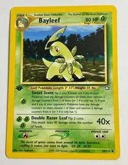 Pokemon Neo Genesis 1st Edition Bayleef 29/111 Non Holo - Image 1
