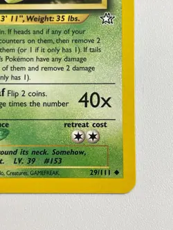 Pokemon Neo Genesis 1st Edition Bayleef 29/111 Non Holo - Image 2