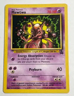2000 Pokemon - Mewtwo Black Star Promo # 14 MP - Image 1