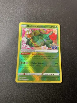 Radiant Venusaur 004/078 Pokemon GO Holo - Image 1