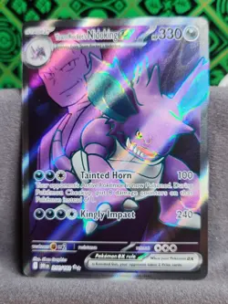 Team Rockets Nidoking EX Pokemon Destined Rivals 216/182 Ultra Rare Full Art NM - Image 1