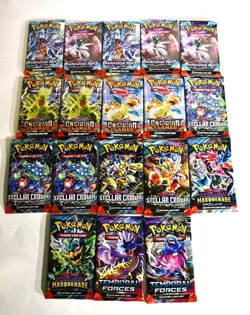 Terapagos Ex Ultra Premium Collection Box opened 18 Pokemon packs see desciption - Image 4