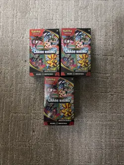 3x Pokemon Chaos Rising Booster Bundles Sealed On Hand Ready To Ship - Image 1