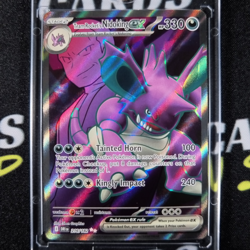 Pokemon TCG Team Rockets Nidoking EX 216/182 Destined Rivals Ultra Rare Full Art - Image 1