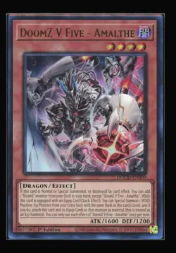 DoomZ V Five DOOD-EN009 Ultra Rare 1st Edition Yu-Gi-Oh NM - Image 1
