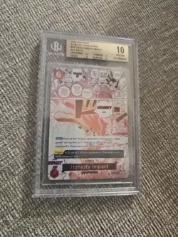 BGS 10 Gem Mint One Piece Honesty Impact Alt Art OP11-018 Fist of Divine Speed - Image 1