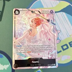 Bandai One Piece Card Game Nami OP05-086 SP Special Alt Art Foil English - Image 1