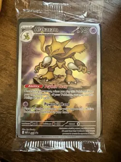 Alakazam MEP 009 *Sealed* Mega Evolution Black Star Promo Pokemon Card NM/M - Image 1