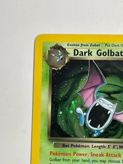 Dark Golbat 7/82 Holo Rare Team Rocket Set 2000 Pokemon Card WOTC NM/LP - Image 2