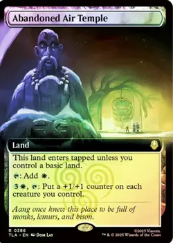 X 1 Abandoned Air Temple FOIL NM-M Extended Art Avatar The Last Airbender - Image 2