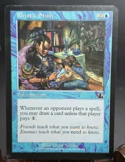 Rhystic Study Prophecy MTG Regular Lightly Played - Image 1