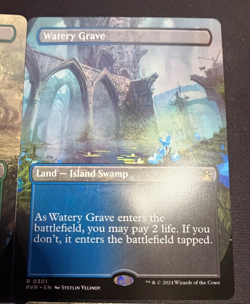 MTG Watery Grave (Borderless) Ravnica Remastered Regular - Image 1