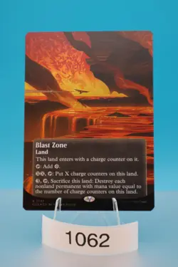 MTG Blast Zone (Borderless) (Galaxy Foil) Edge of Eternities: Stellar Sights 137 - Image 1
