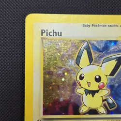 Pokemon TCG Pichu Neo Genesis Holo Rare 12/111 30 HP Zzzap 1st Edition HEAVY PLA - Image 3