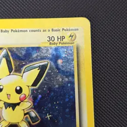Pokemon TCG Pichu Neo Genesis Holo Rare 12/111 30 HP Zzzap 1st Edition HEAVY PLA - Image 4