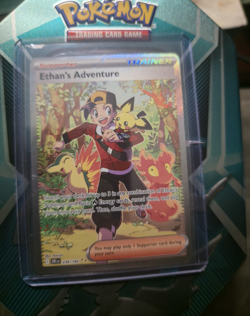 Pokemon TCG Ethan's Adventure 236/182 Destined Rivals Ultra Rare Full Art Holo - Image 1