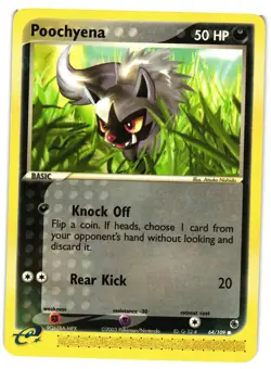 Pokemon TCG Poochyena Normal Common Ruby and Sapphire 64/109 LP - Image 1