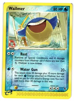 Pokemon TCG Wailmer Ruby and Sapphire 48/109 Uncommon LP - Image 1
