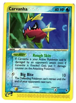 Pokemon TCG Carvanha Common Ruby and Sapphire 51/109 VLP - Image 1
