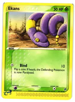 Pokemon TCG Ekans 64/100 Sandstorm Common LP - Image 1