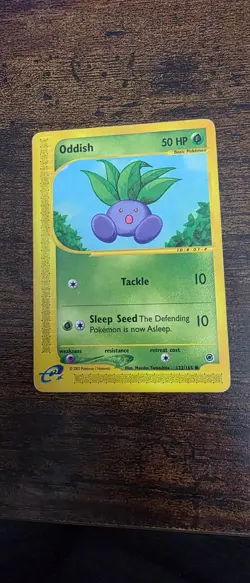 Oddish 122/165 Common Expedition Base Set Pokemon Lightly Played - Image 1