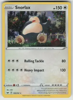 Snorlax (Cosmos Holo) 140/202 Holo Promo Blister Exclusives Pokemon Holo MP - Image 1