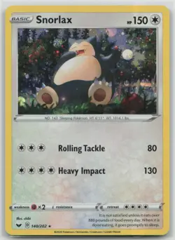 Snorlax (Cosmos Holo) 140/202 Holo Promo Blister Exclusives Pokemon MP - Image 1