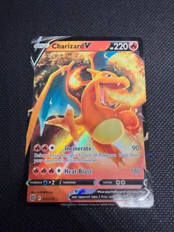 Charizard V 017/172 Holo V Rare Brilliant Stars Pokemon Near Mint - Image 1