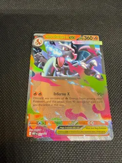Mega Charizard X ex 029 Holo Promo ME: Mega Evolution Promo Pokemon Near Mint - Image 1