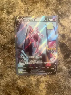 Mewtwo V (Alternate Full Art) 072/078 Pokemon GO Holo - Image 1